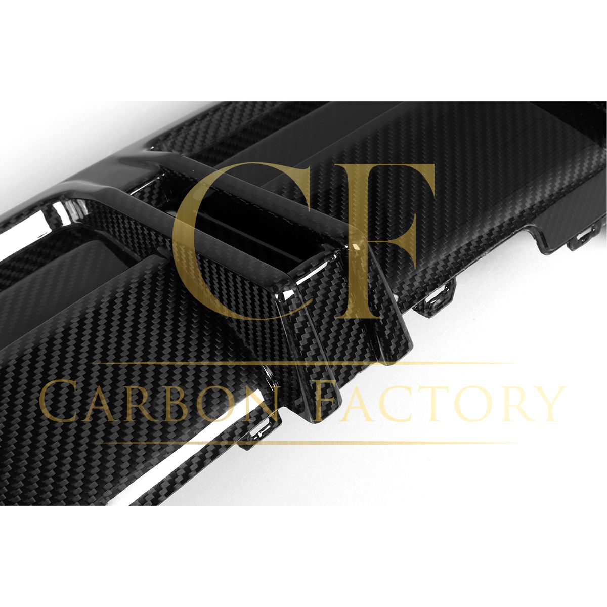 SQ Style with LED Pre-Preg Carbon Fibre Rear Diffuser for BMW 2 Series G42 Coupe 21-Present-Carbon Factory