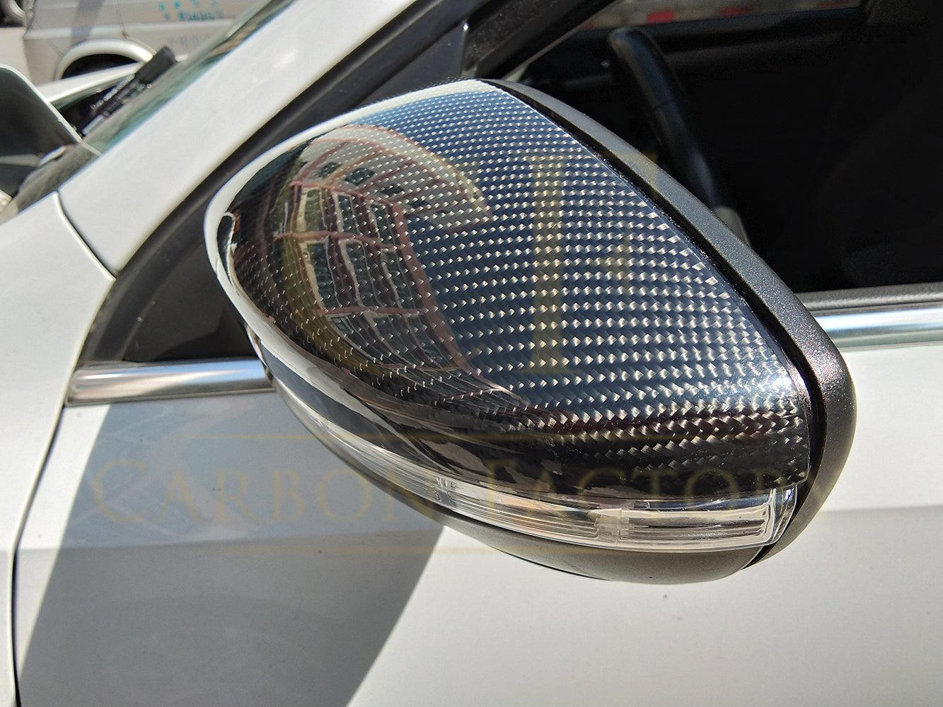 Scirocco Style Carbon Fibre Replacement Mirror Covers for VW Passat B7 10-14-Carbon Factory