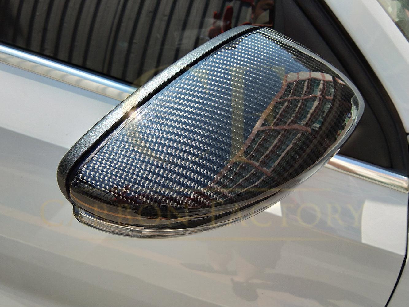 Scirocco Style Carbon Fibre Replacement Mirror Covers for VW Passat B7 10-14-Carbon Factory