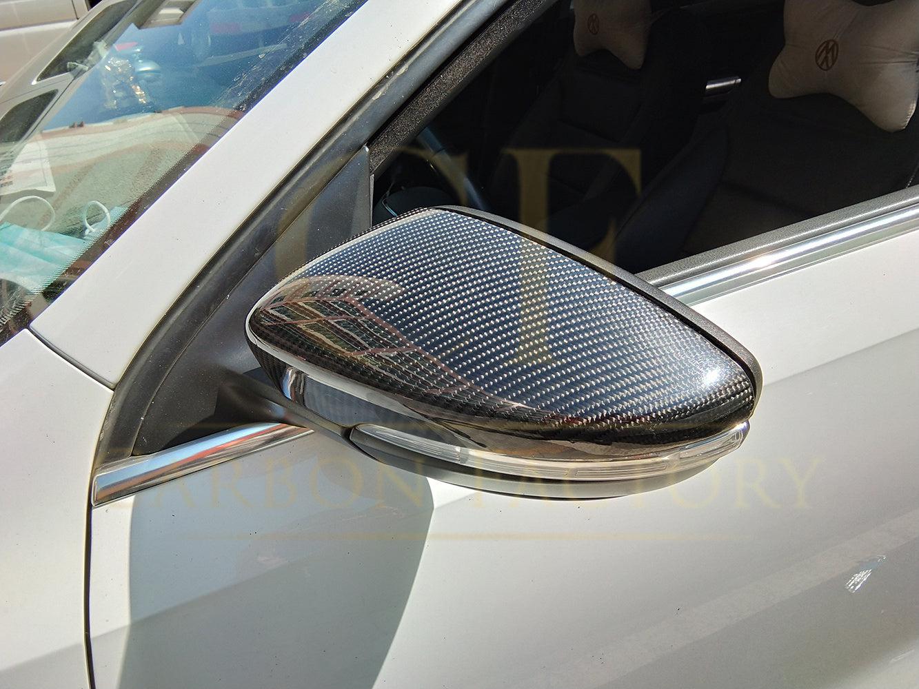 Scirocco Style Carbon Fibre Replacement Mirror Covers for VW Passat B7 10-14-Carbon Factory