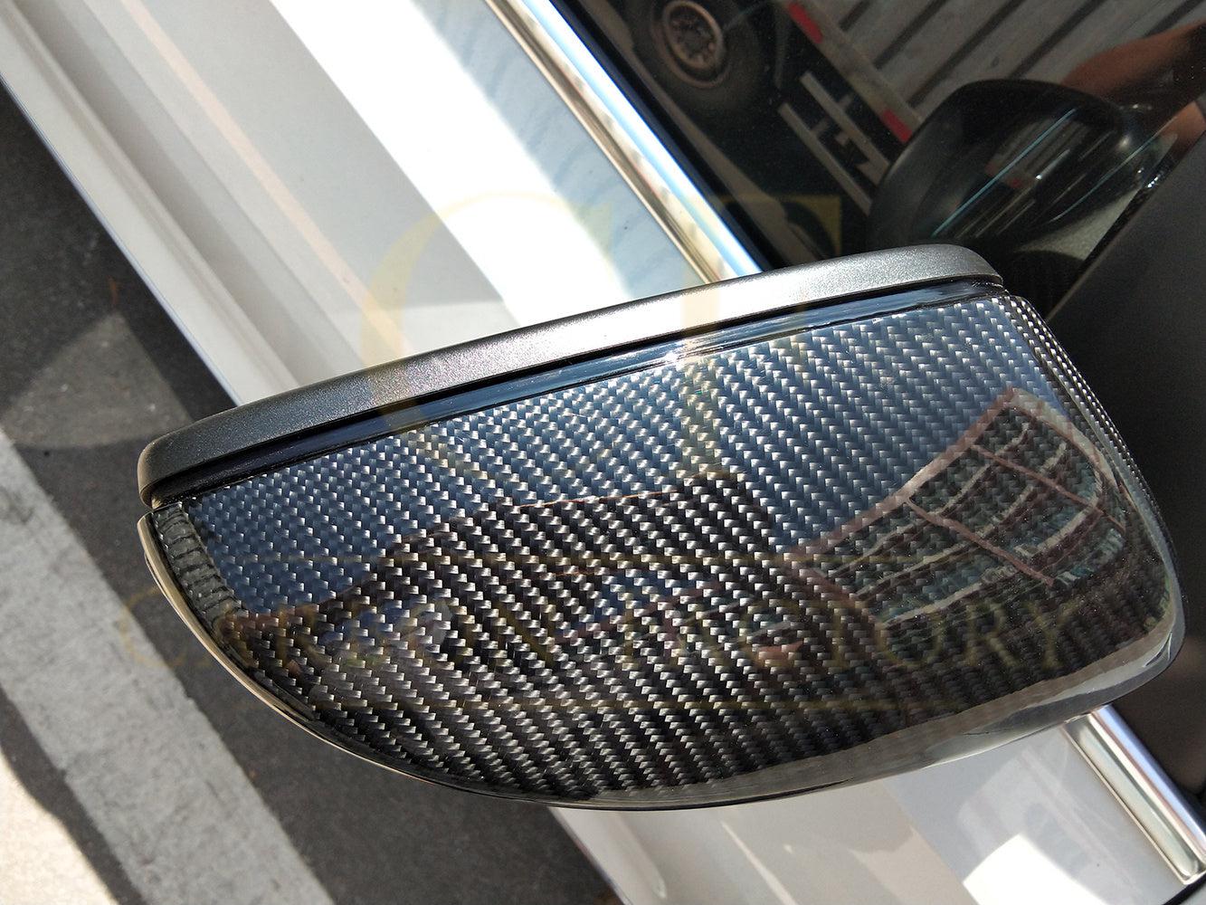 Scirocco Style Carbon Fibre Replacement Mirror Covers for VW Passat B7 10-14-Carbon Factory