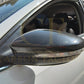 Scirocco Style Carbon Fibre Replacement Mirror Covers for VW Passat B7 10-14-Carbon Factory