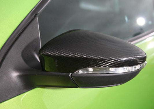 Scirocco Style Carbon Fibre Replacement Mirror Covers for VW Passat B7 10-14-Carbon Factory