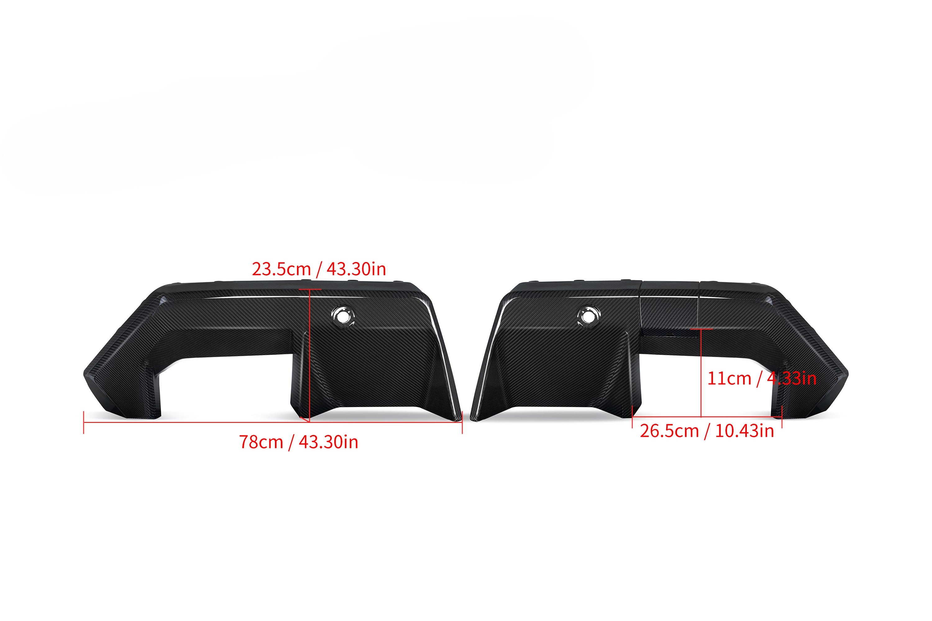 OEM style Pre-Preg Carbon fibre rear diffuser for BMW G90 G99 M5 2025+ shows sleek carbon construction with aerodynamic design