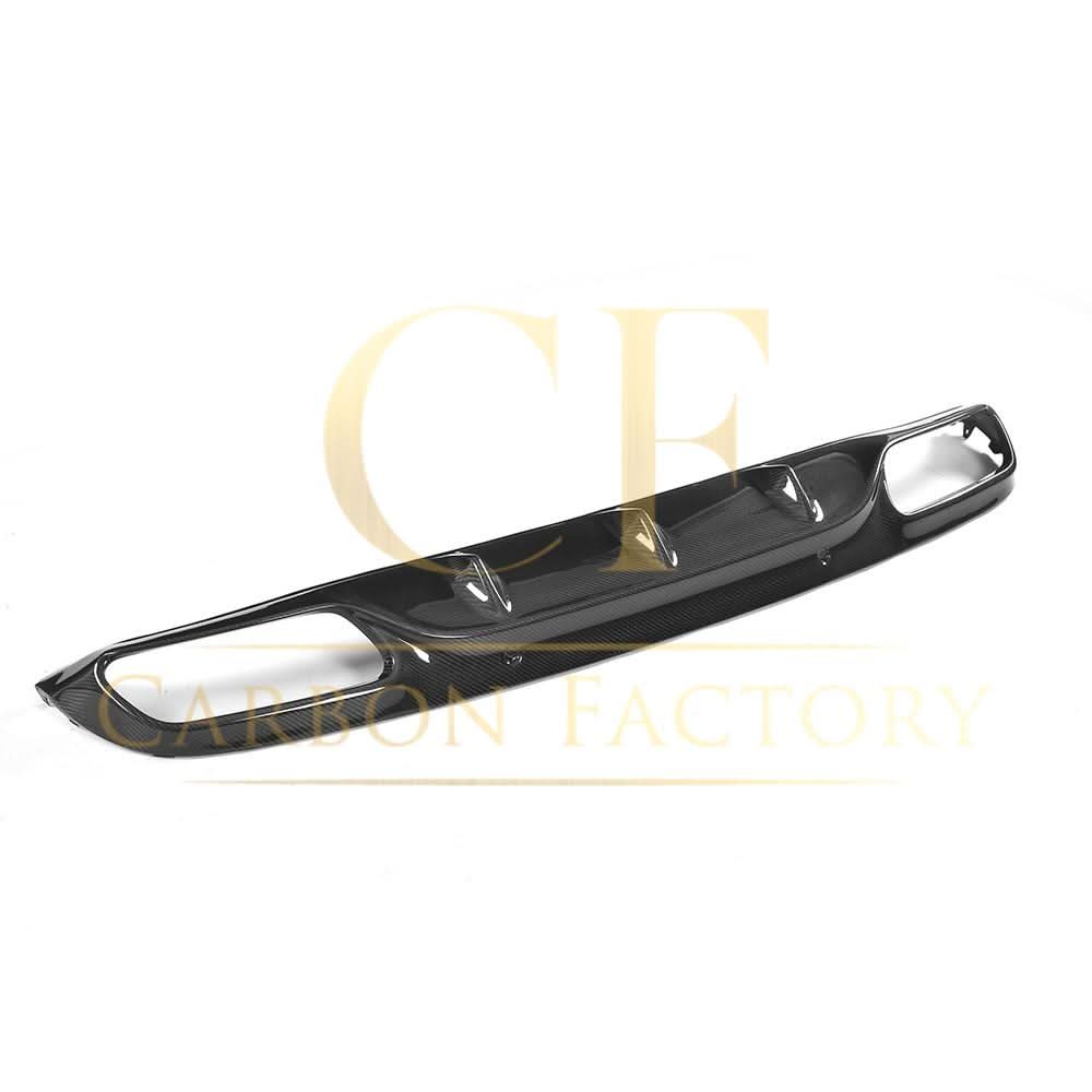 Small Fin Style Carbon Fibre Rear Diffuser for Mercedes W205 C Class & C63 2 Door 15-21 - Carbon Factory