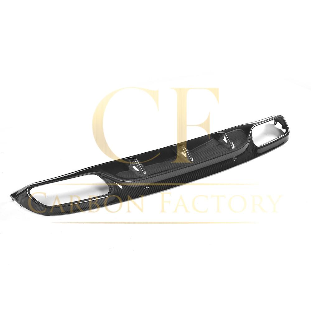 Small Fin Style Carbon Fibre Rear Diffuser for Mercedes W205 C Class & C63 2 Door 15-21-Carbon Factory