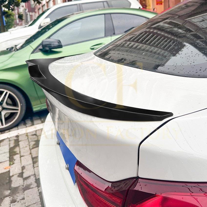 Small V Style Gloss Black Spoiler for BMW F36 4 Series Gran Coupe 14-20-Carbon Factory