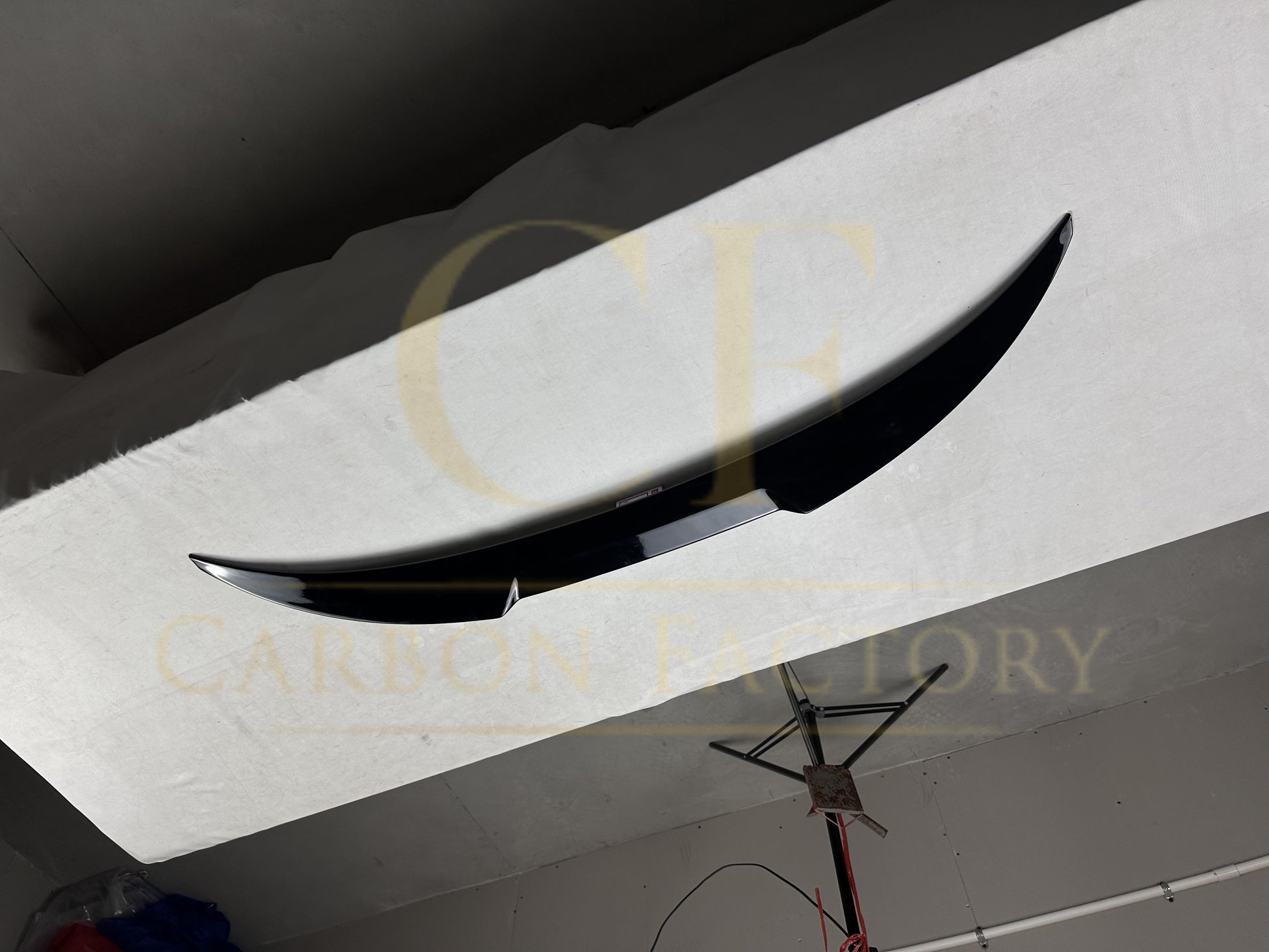Small V Style Gloss Black Spoiler for BMW F36 4 Series Gran Coupe 14-20-Carbon Factory