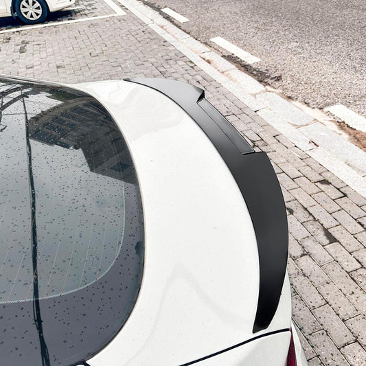 Small V Style Gloss Black Spoiler for BMW F36 4 Series Gran Coupe 14-20-Carbon Factory