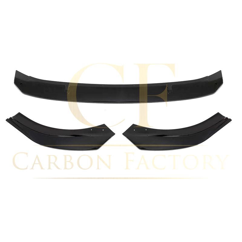 Style 1 Gloss Black Front Splitter for VW Golf MK8 21-23-Carbon Factory