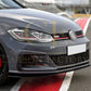 TCR Style Gloss Black Front Splitter for VW Golf MK7.5 GTI 17-20-Carbon Factory