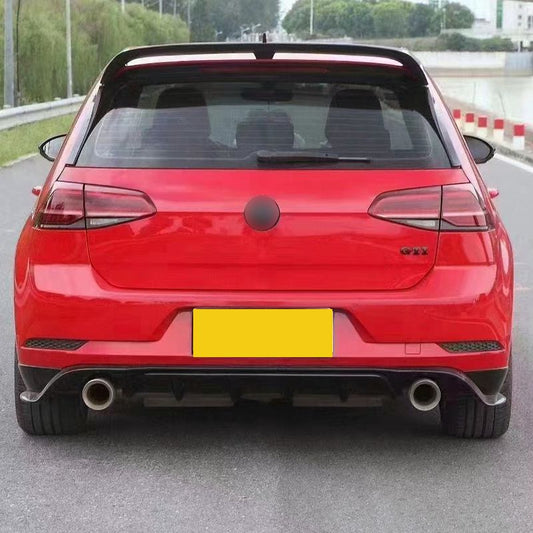 TCR Style Gloss Black Rear Diffuser for VW Golf MK7.5 GTI 17-20-Carbon Factory