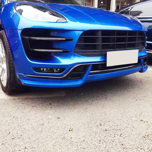 TR Style Carbon Fibre Front Canards for Porsche Macan 14-17-Carbon Factory