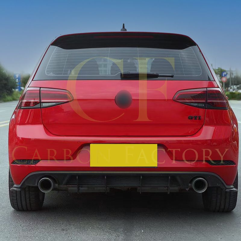 TR Style Gloss Black Rear Diffuser for VW Golf MK7.5 GTI 17-20-Carbon Factory