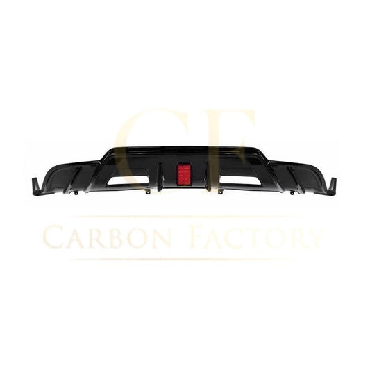 TR Style Gloss Black Rear Diffuser with LED for Tesla Model 3 16-23-Carbon Factory