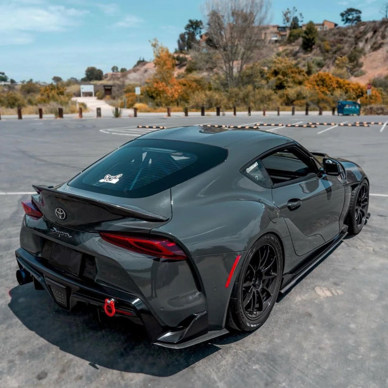 TRD Style Pre-Preg Carbon Fibre Rear Spoiler for Toyota A90 Supra 19-Present-Carbon Factory