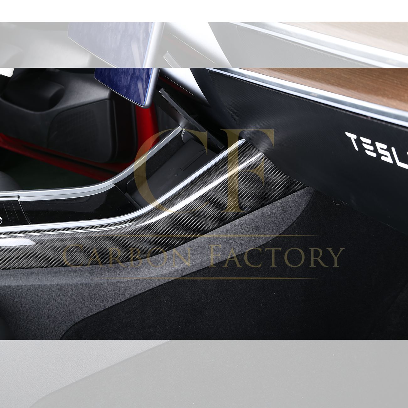 Tesla Model 3 & Model Y Pre-preg Carbon Fibre Centre Console Side Trims 17-23-Carbon Factory