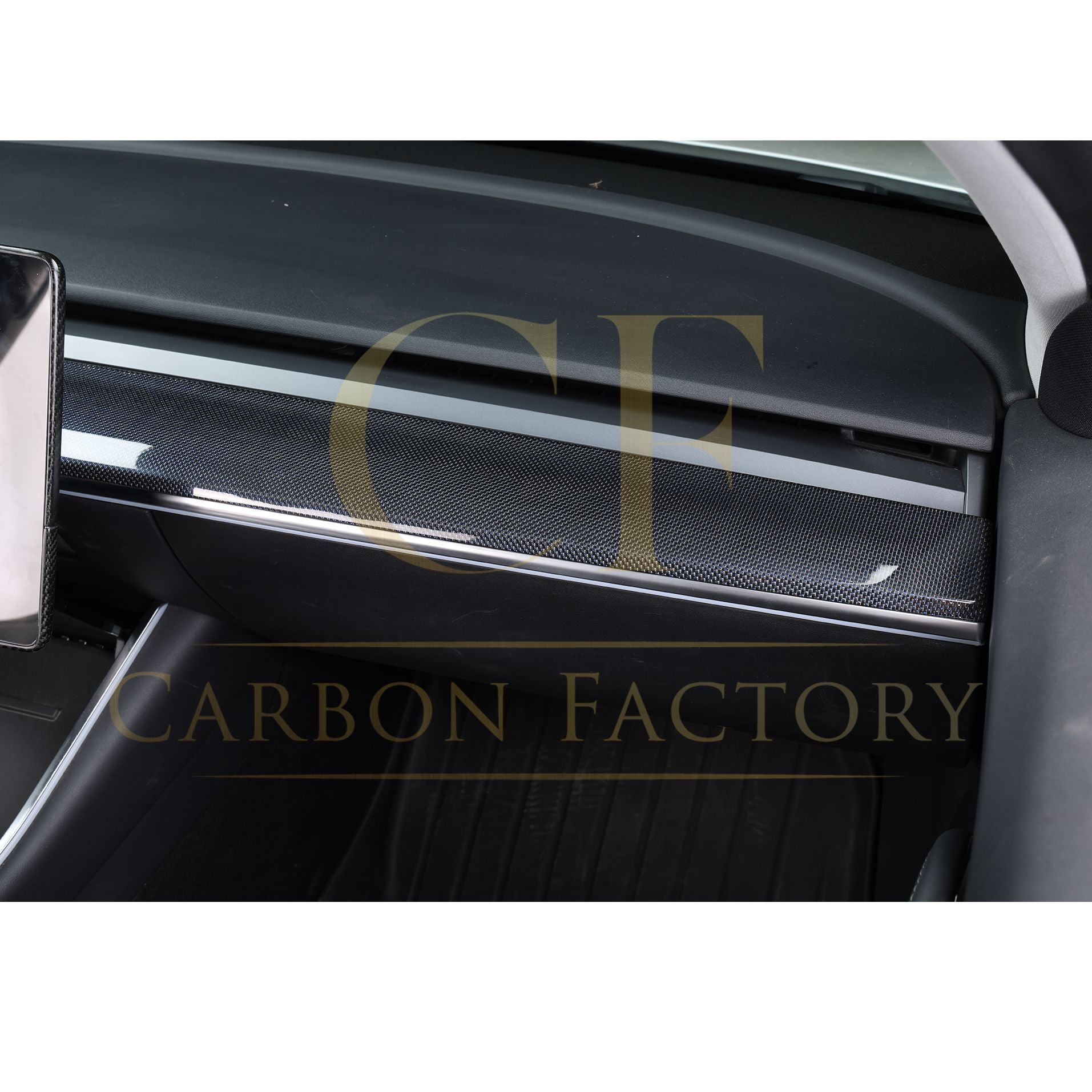 Tesla Model 3 & Model Y Pre-preg Carbon Fibre Centre Trims 17-23-Carbon Factory