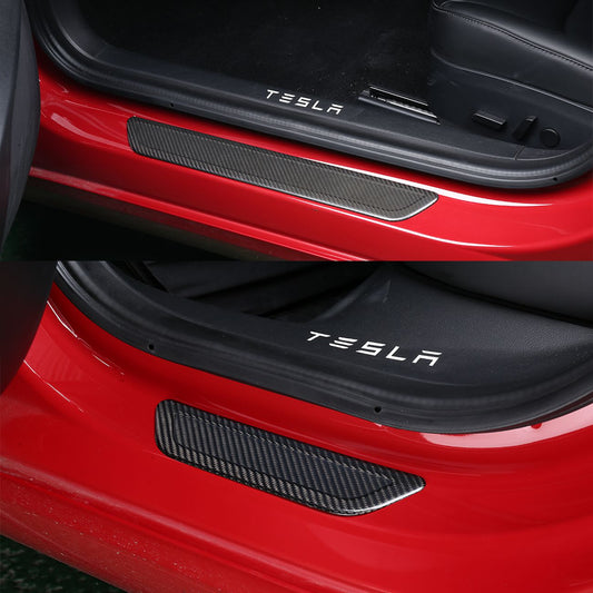 Tesla Model 3 & Model Y Pre-preg Carbon Fibre Interior Door Trim Covers 17-23-Carbon Factory