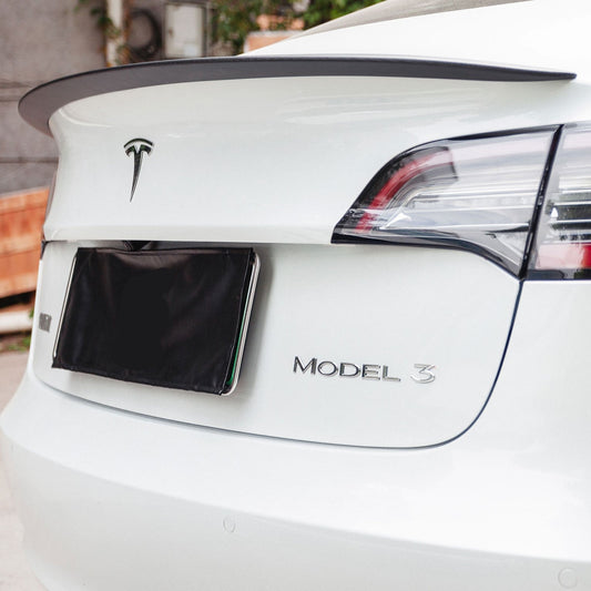 Tesla Model 3 OEM Style Pre-preg Matt Carbon Fibre Boot Spoiler 16-Present-Carbon Factory