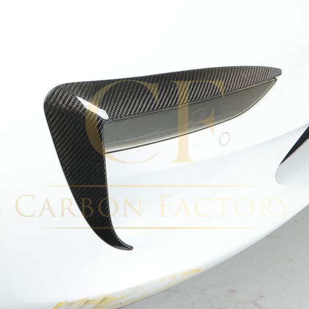 Tesla Model 3 Pre-preg Carbon Fibre Front Canards 2 Pieces Set 16-2023-Carbon Factory