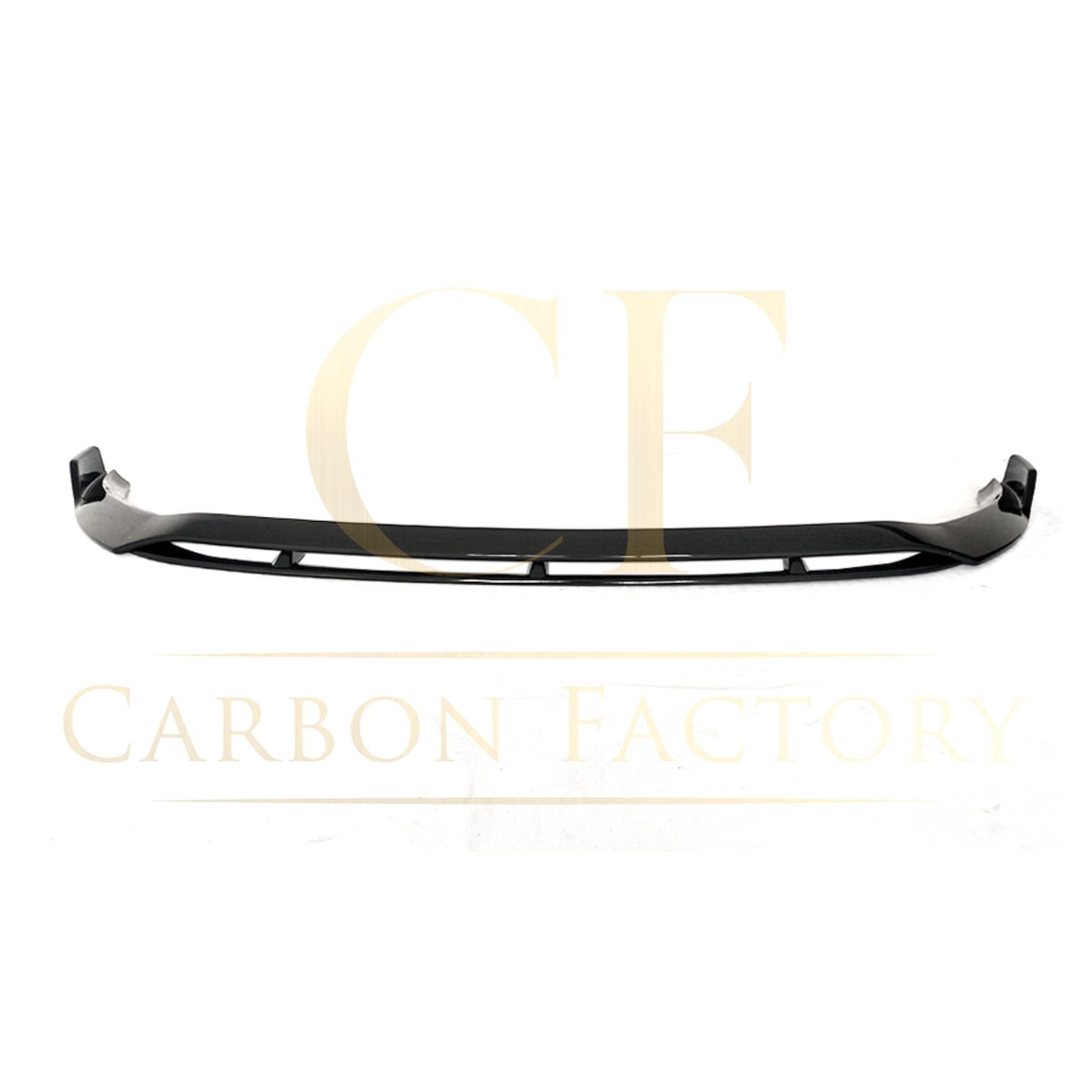 V Gloss Black Front Splitter for Mercedes Benz W205 C Class 19-21-Carbon Factory