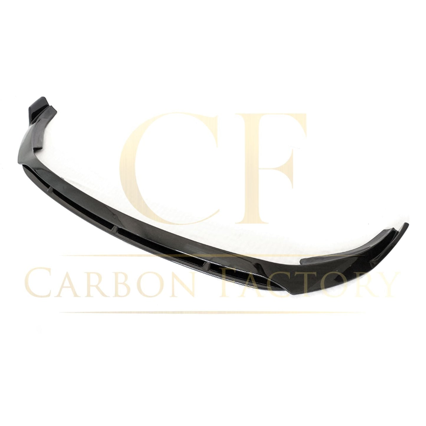 V Gloss Black Front Splitter for Mercedes Benz W205 C Class 19-21-Carbon Factory