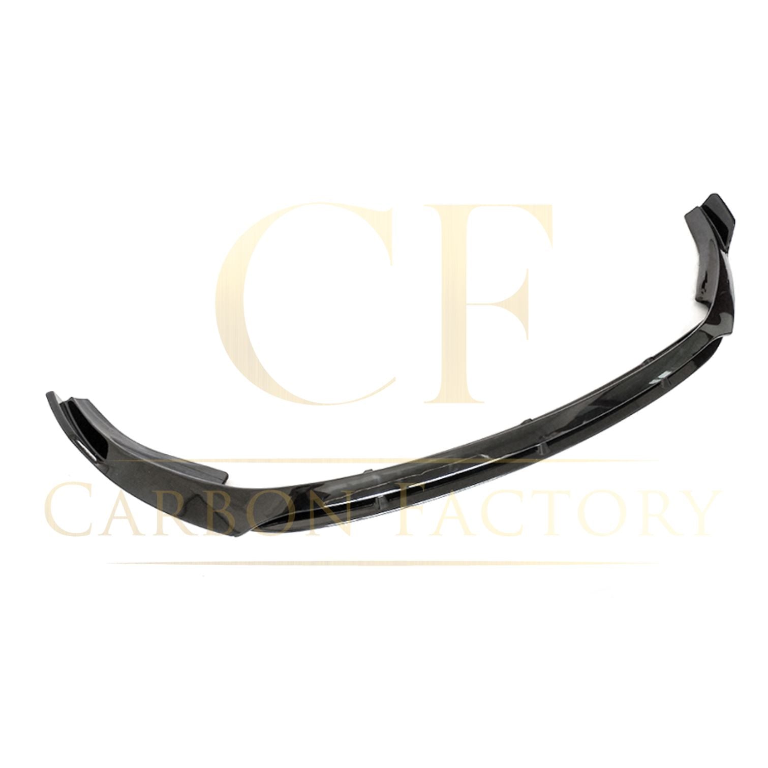 V Gloss Black Front Splitter for Mercedes Benz W205 C Class 19-21-Carbon Factory