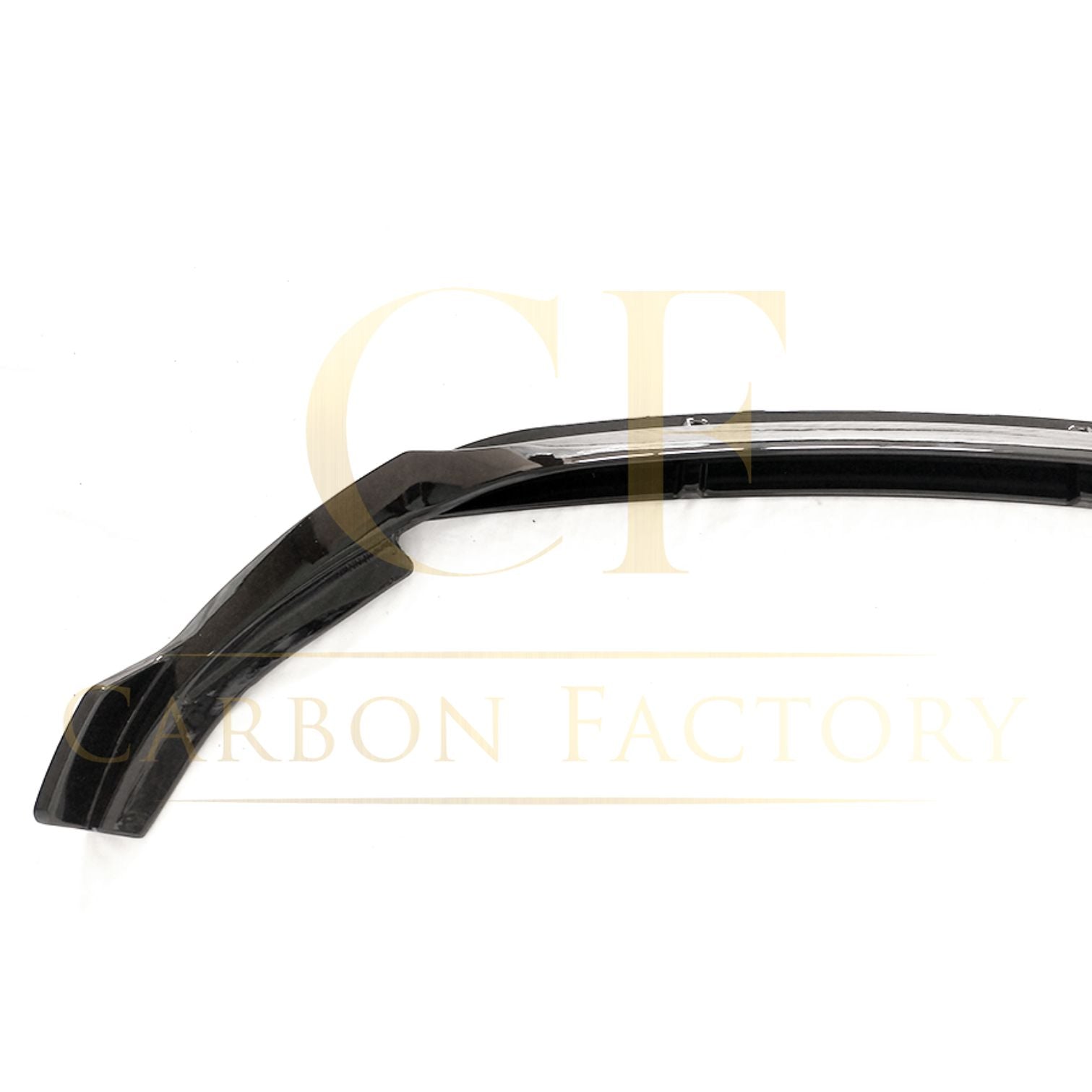 V Gloss Black Front Splitter for Mercedes Benz W205 C Class 19-21-Carbon Factory
