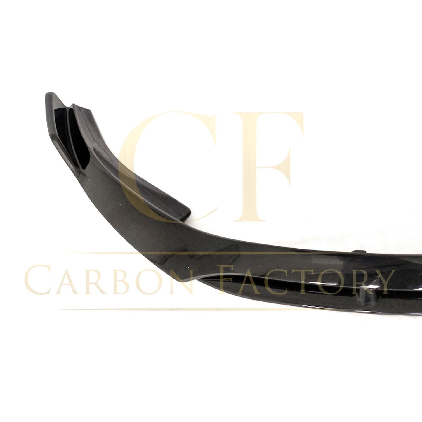 V Gloss Black Front Splitter for Mercedes Benz W205 C Class 19-21-Carbon Factory