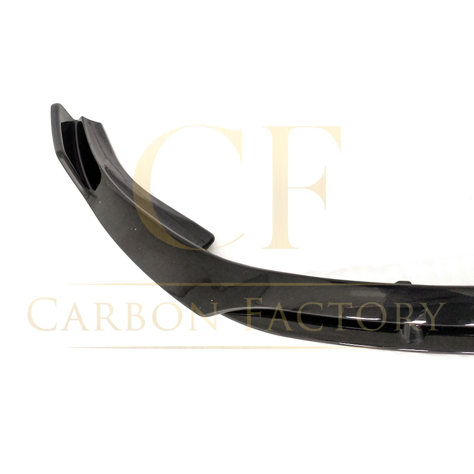 V Gloss Black Front Splitter for Mercedes Benz W205 C Class 19-21-Carbon Factory