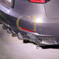 V Style Carbon Fibre 3 Pieces Rear Diffuser for Tesla Model 3 16-23-Carbon Factory