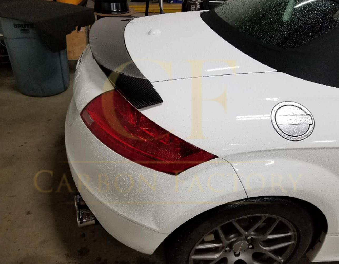 V Style Carbon Fibre Boot Spoiler for Audi 8J TT TTS MK2 07-14-Carbon Factory