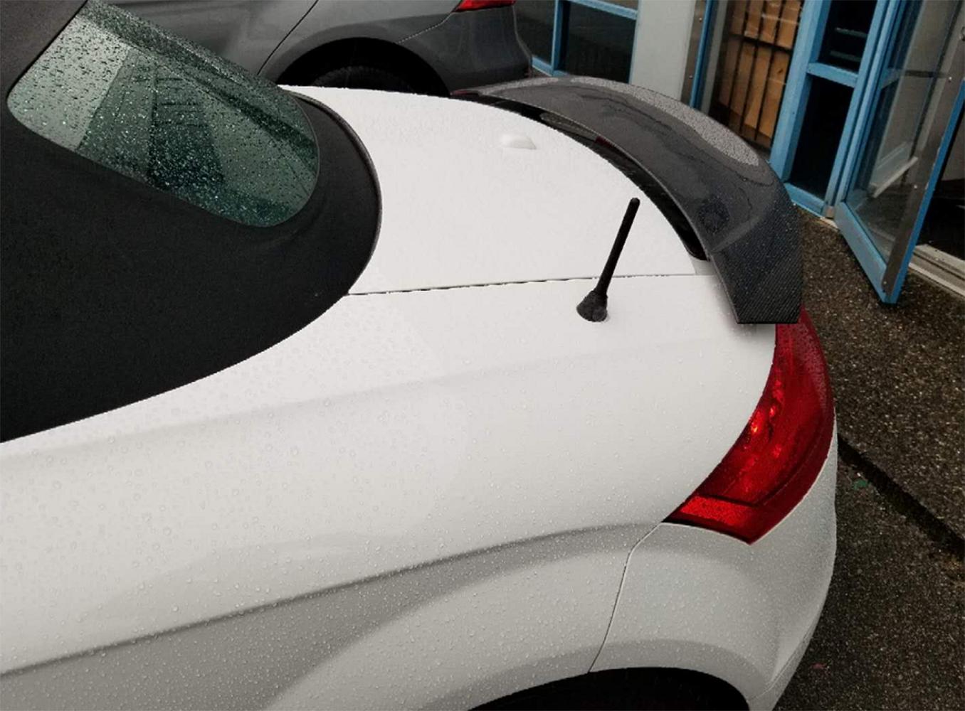 V Style Carbon Fibre Boot Spoiler for Audi 8J TT TTS MK2 07-14-Carbon Factory