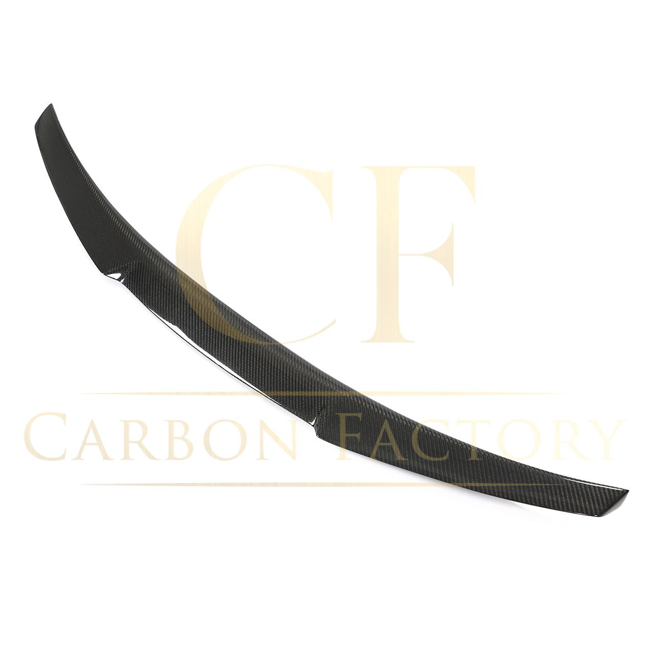 V Style Carbon Fibre Boot Spoiler for Audi A3 S3 RS3 Saloon 20-24-Carbon Factory
