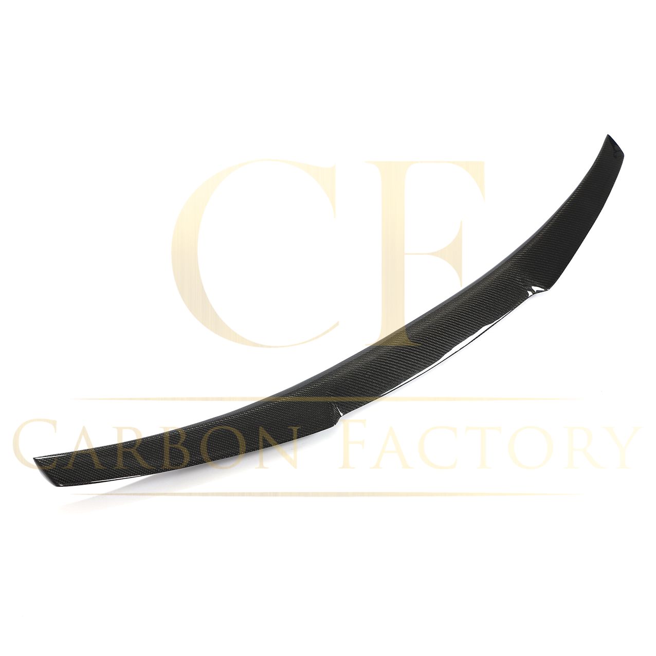 V Style Carbon Fibre Boot Spoiler for Audi A3 S3 RS3 Saloon 20-24-Carbon Factory