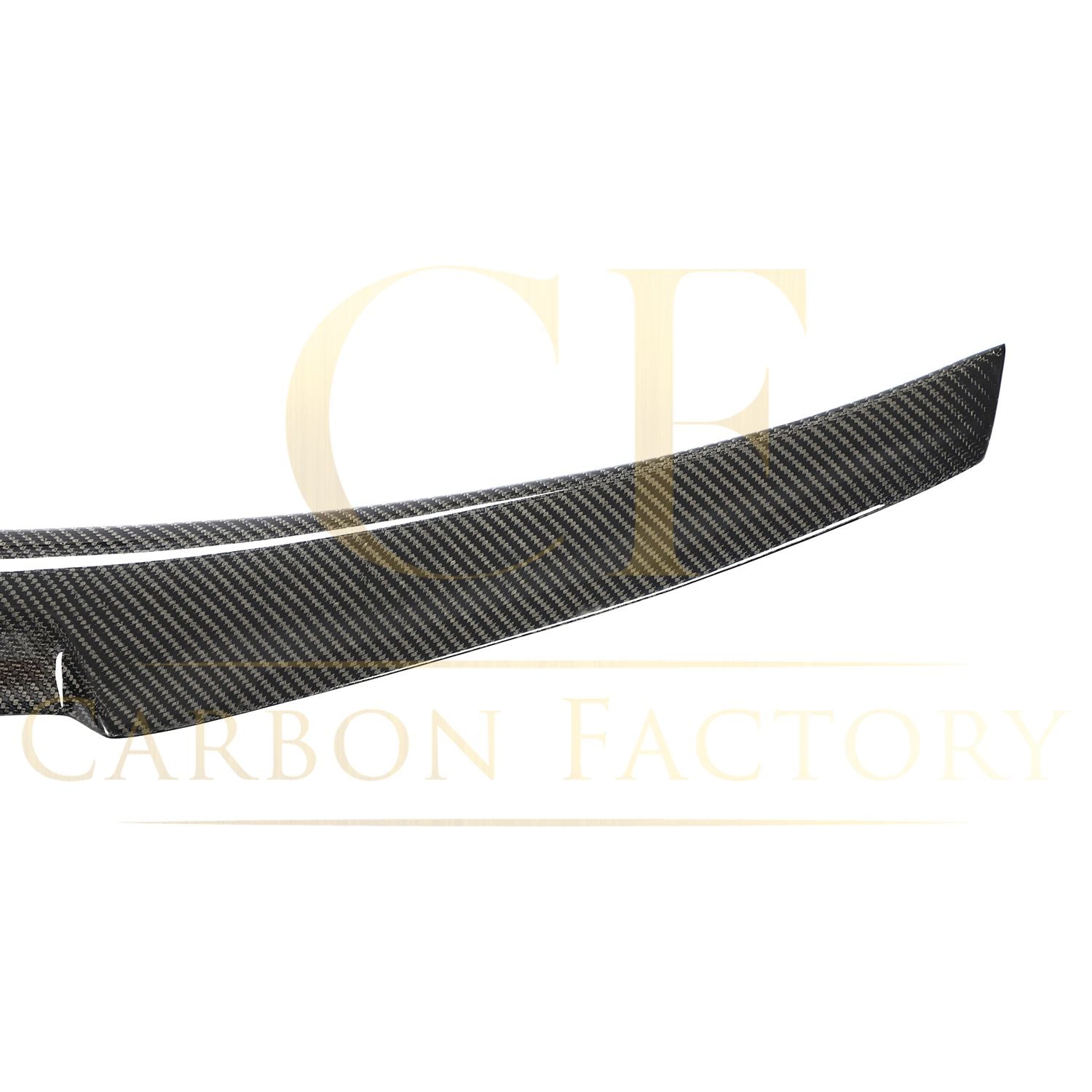 V Style Carbon Fibre Boot Spoiler for Audi A3 S3 RS3 Saloon 20-24-Carbon Factory