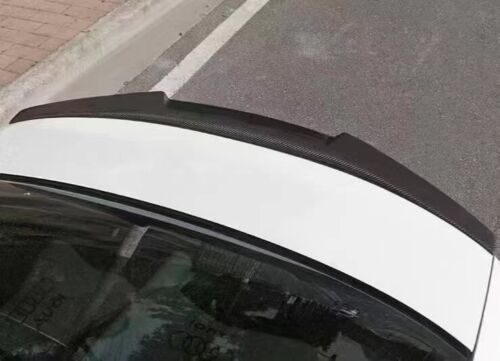 V Style Carbon Fibre Boot Spoiler for Audi A3 S3 RS3 Saloon 20-24-Carbon Factory