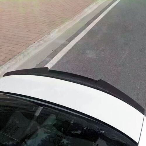 V Style Carbon Fibre Boot Spoiler for Audi A3 S3 RS3 Saloon 20-24-Carbon Factory