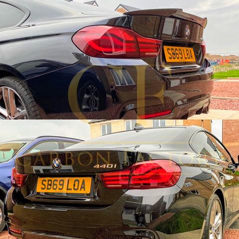 V Style Carbon Fibre Boot Spoiler for BMW 4 Series F32 Coupe 14-20-Carbon Factory