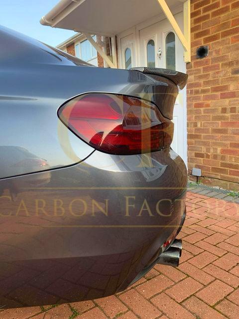 V Style Carbon Fibre Boot Spoiler for BMW 4 Series F36 Gran Coupe 14-20-Carbon Factory
