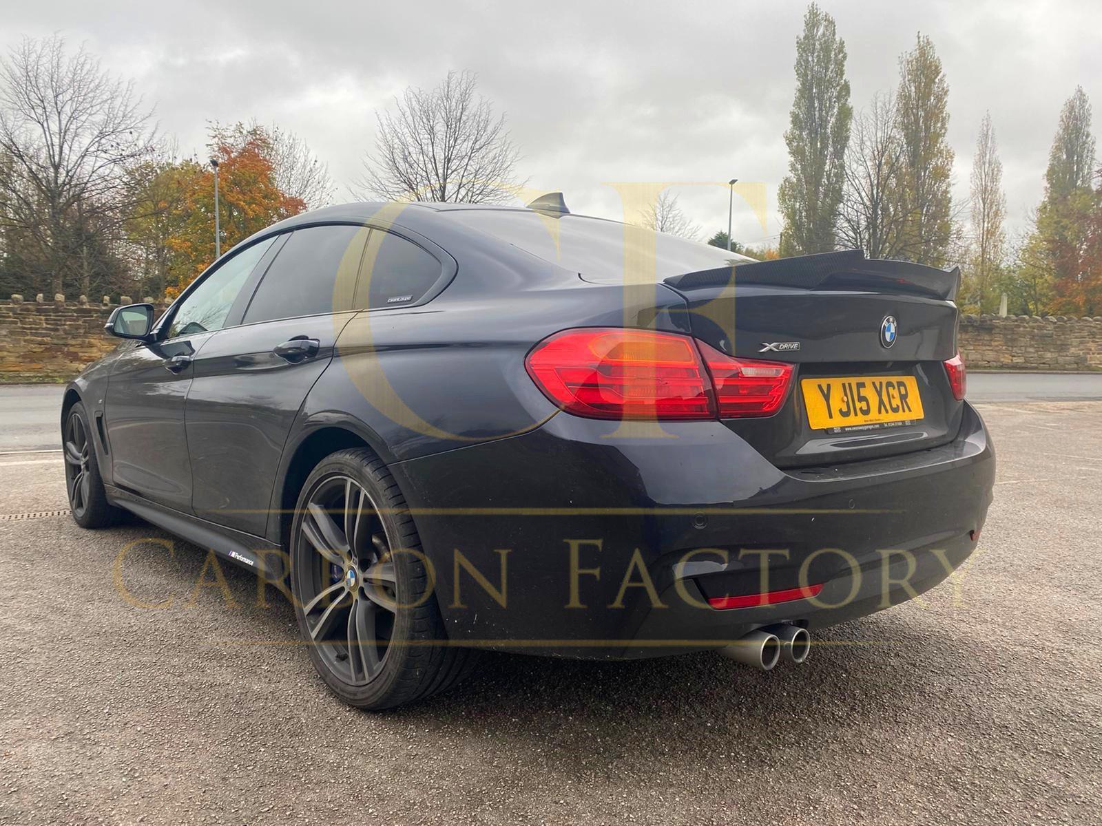 V Style Carbon Fibre Boot Spoiler for BMW 4 Series F36 Gran Coupe 14-20-Carbon Factory