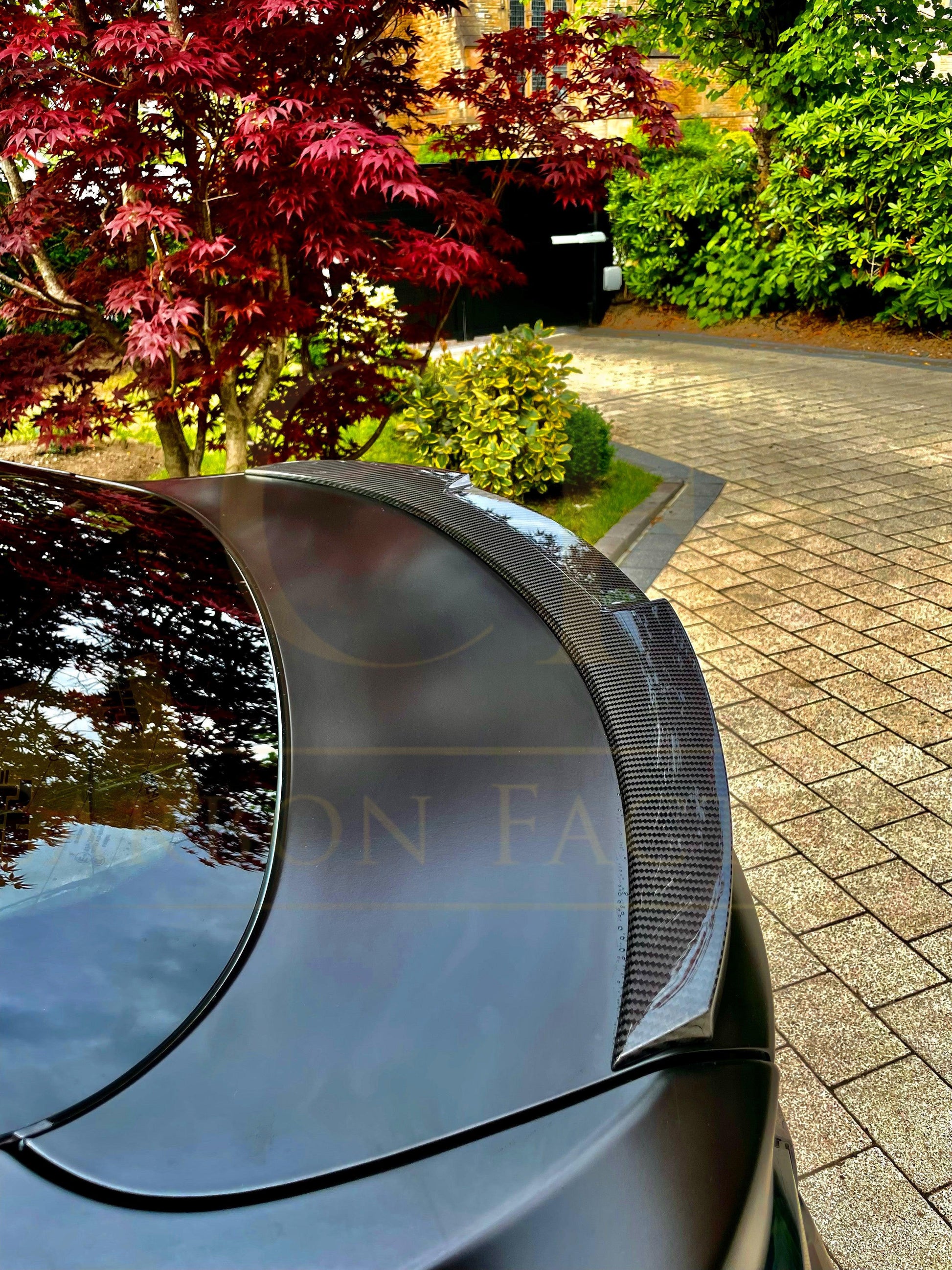 V Style Carbon Fibre Boot Spoiler for BMW 4 Series F36 Gran Coupe 14-20-Carbon Factory