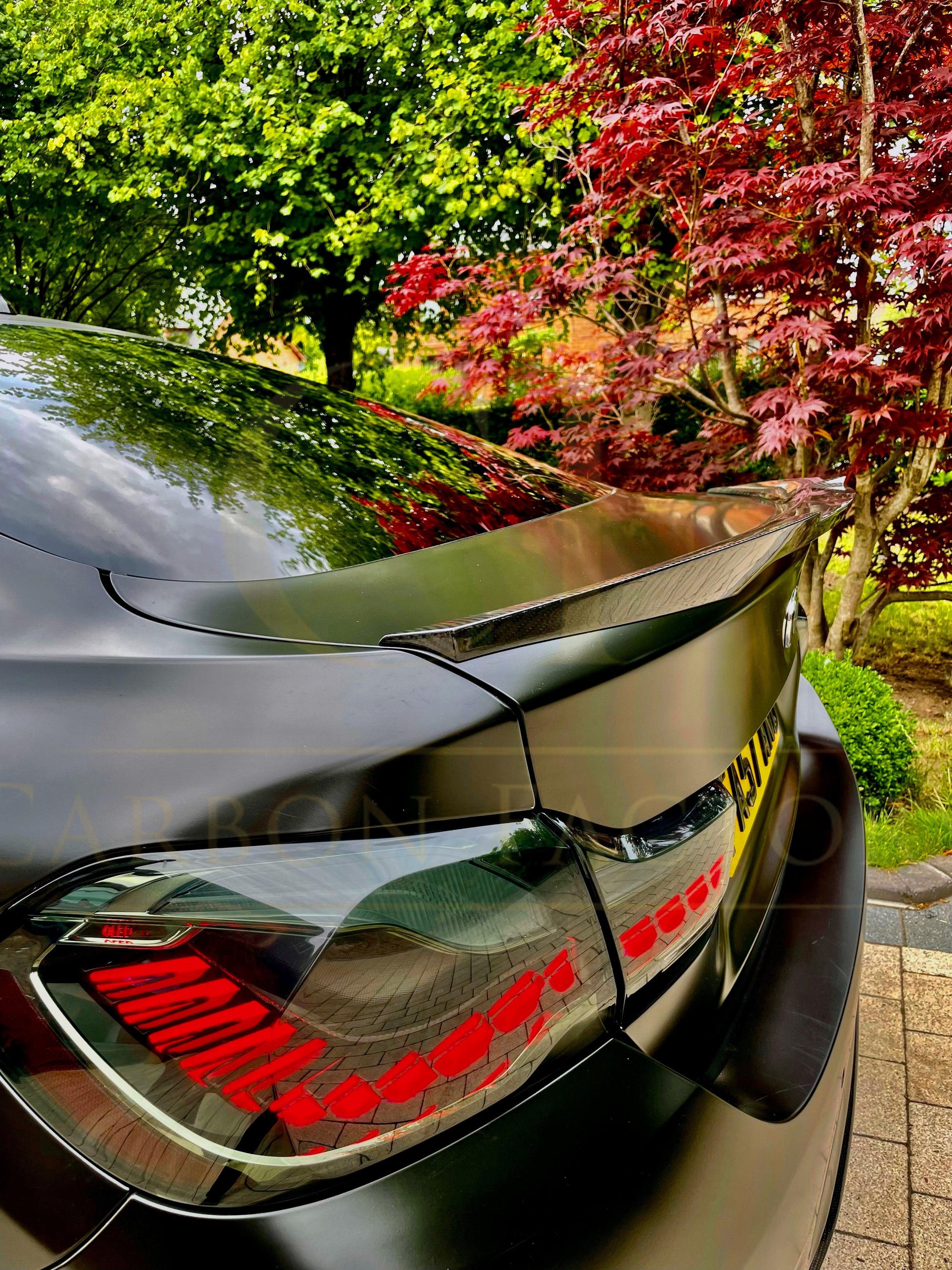 V Style Carbon Fibre Boot Spoiler for BMW 4 Series F36 Gran Coupe 14-20-Carbon Factory