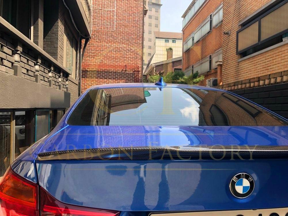 V Style Carbon Fibre Boot Spoiler for BMW 4 Series F36 Gran Coupe 14-20-Carbon Factory
