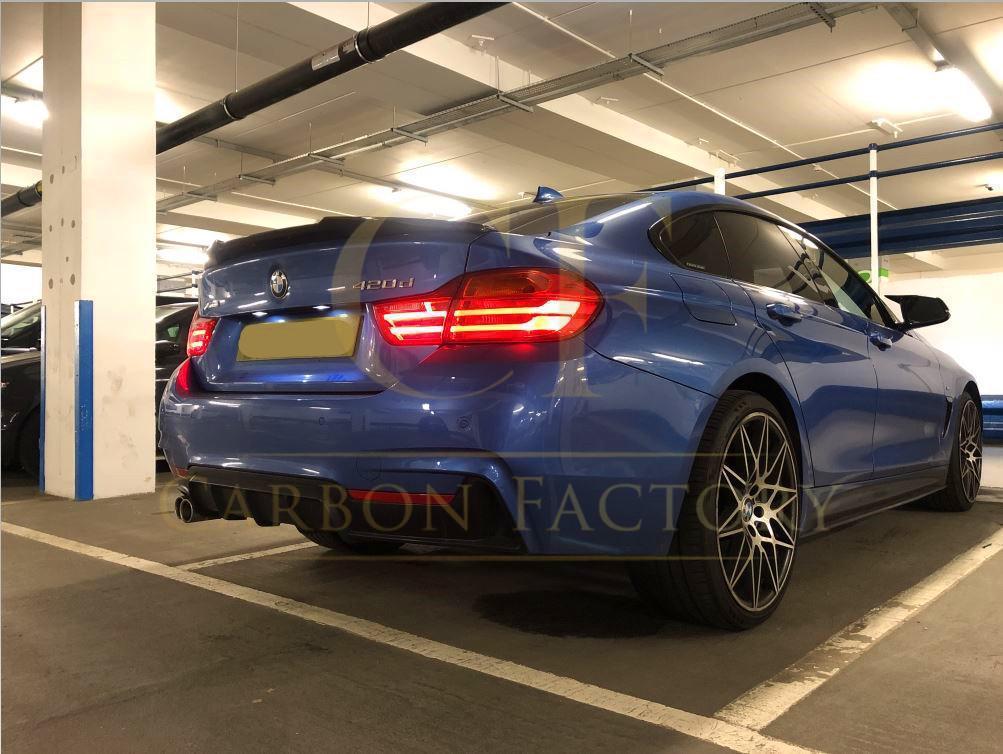V Style Carbon Fibre Boot Spoiler for BMW 4 Series F36 Gran Coupe 14-20-Carbon Factory