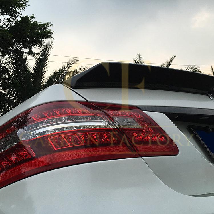 V Style Carbon Fibre Boot Spoiler for Mercedes Benz W212 E Class Saloon 10-17-Carbon Factory