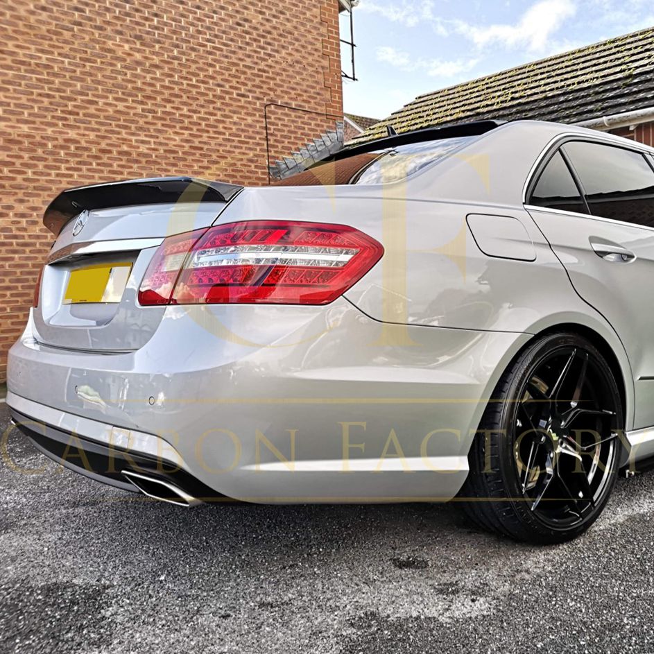 V Style Carbon Fibre Boot Spoiler for Mercedes Benz W212 E Class Saloon 10-17-Carbon Factory