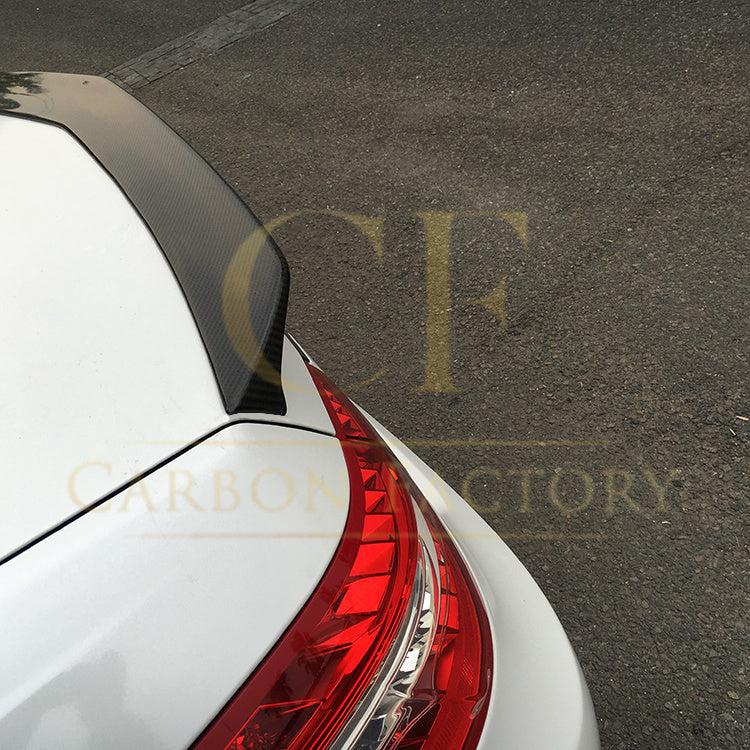 V Style Carbon Fibre Boot Spoiler for Mercedes Benz W212 E Class Saloon 10-17-Carbon Factory
