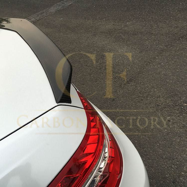 V Style Carbon Fibre Boot Spoiler for Mercedes Benz W212 E Class Saloon 10-17 - Carbon Factory